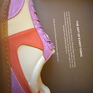 Franco Sarto Women's Sneakers in Purple and Orange